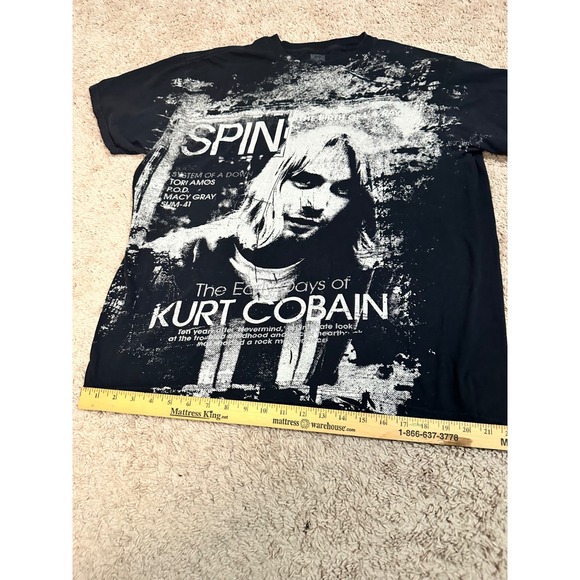 Spin Magazine Other - Spin Magazine Nirvana Kurt Cobain The Early Days Graphic TShirt Black XL Grunge